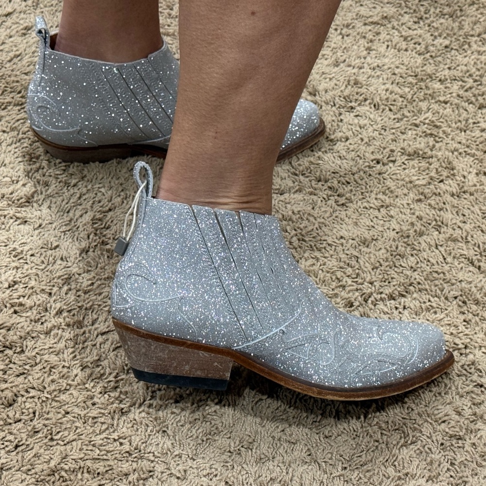 Golden Goose NEW Glitter Western Style Boots - Picture 7 of 9